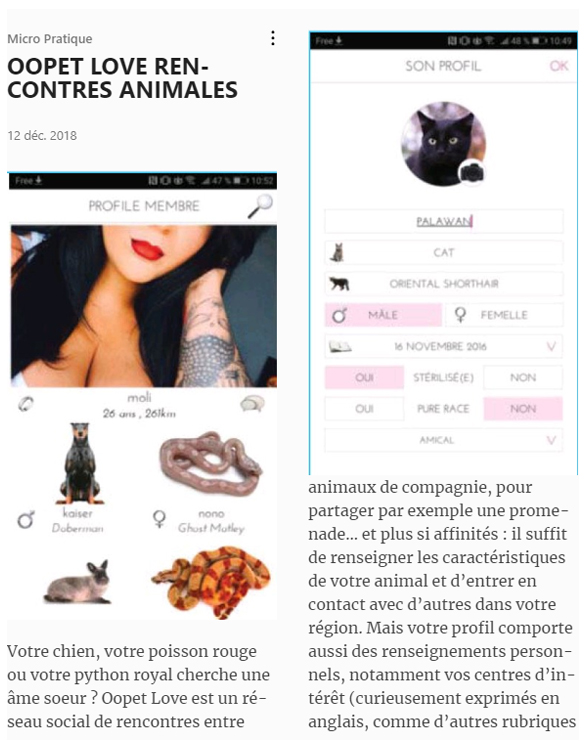 OOpet Love rencontres animales